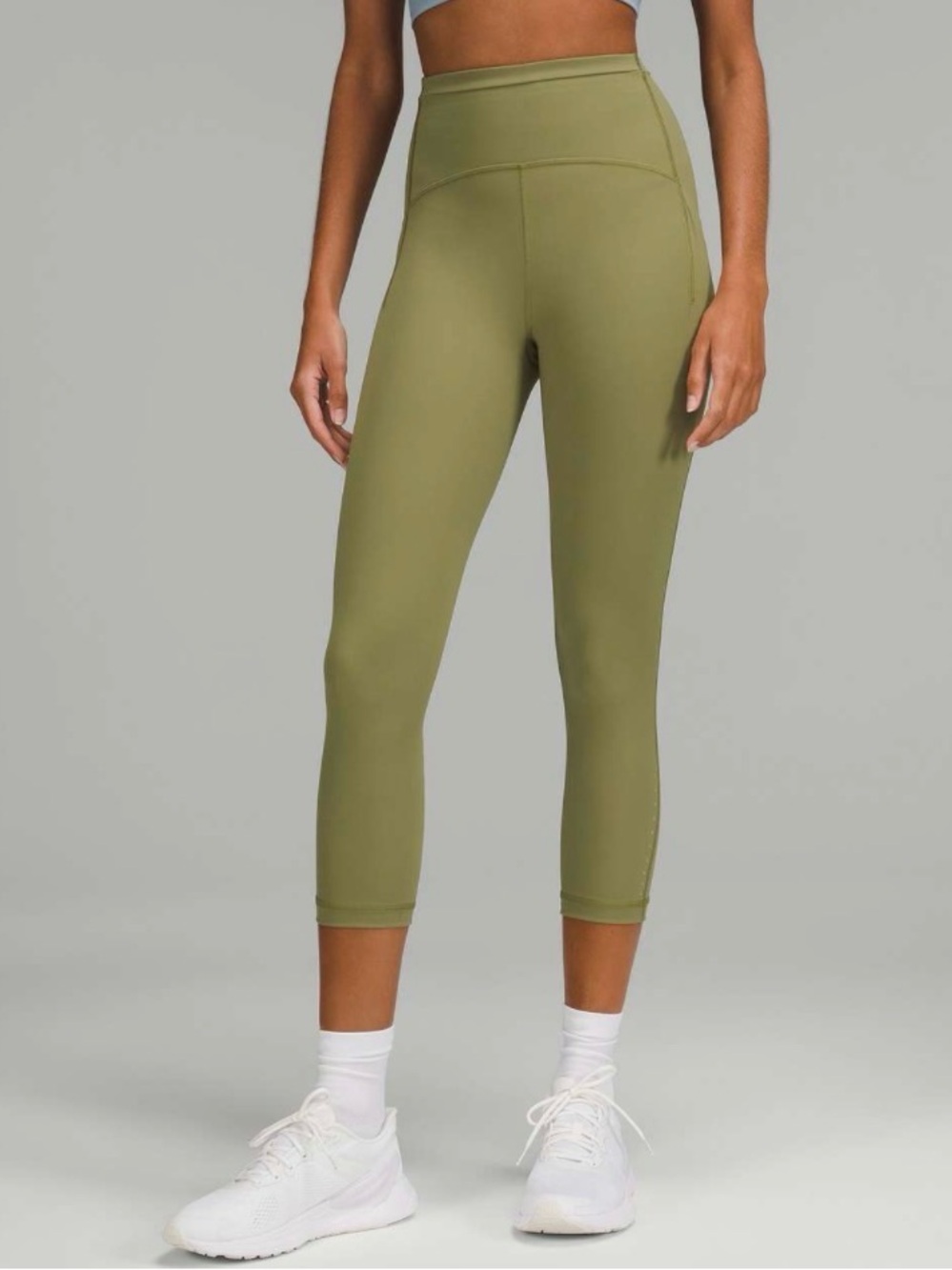 Lululemon Swift Speed High-Rise Crop 21" in Bronze Green